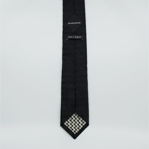 Black Jacquard Silk Tie