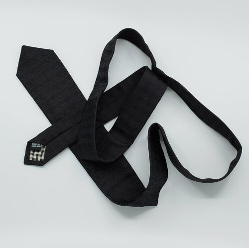 Black Jacquard Silk Tie