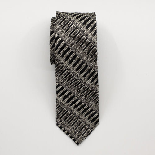Black Art Silk Tie
