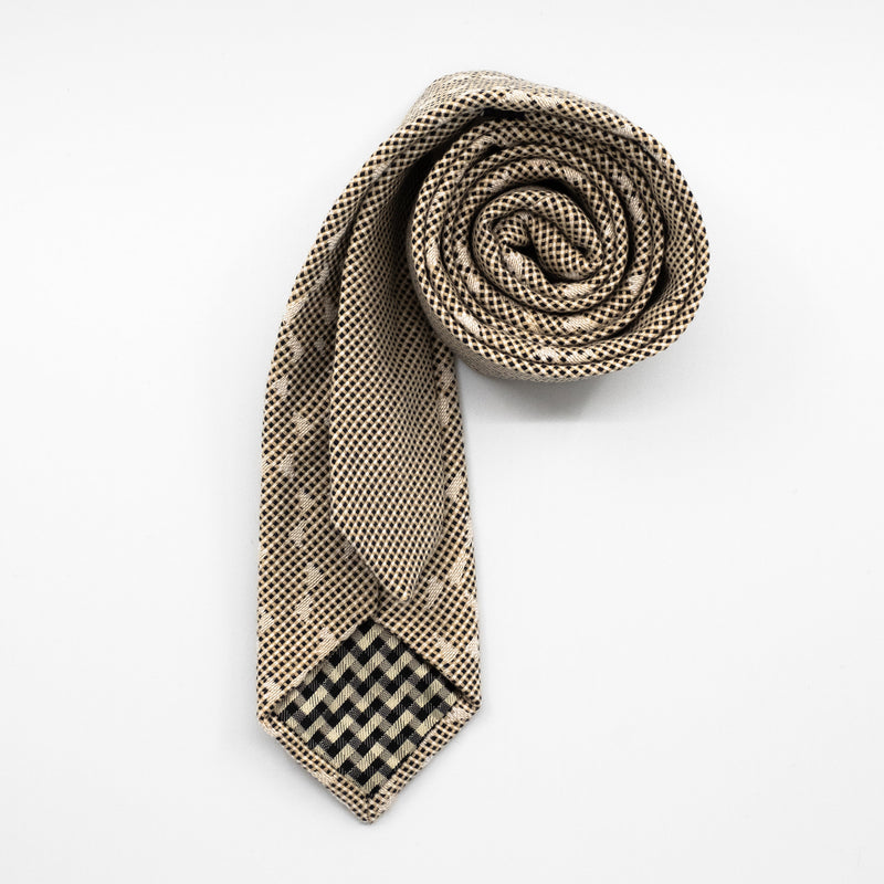 Beige Detail Tie